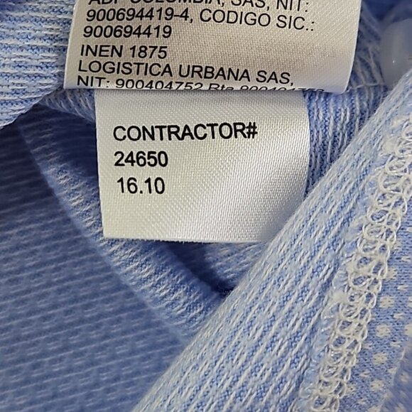 Calvin Klein Mercerized Button Up Shirt Men's Medium Baby Blue Geometric EUC LN - Picture 8 of 15